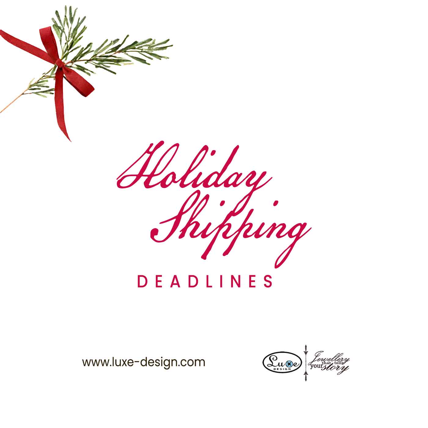 Holiday Shipping Deadlines