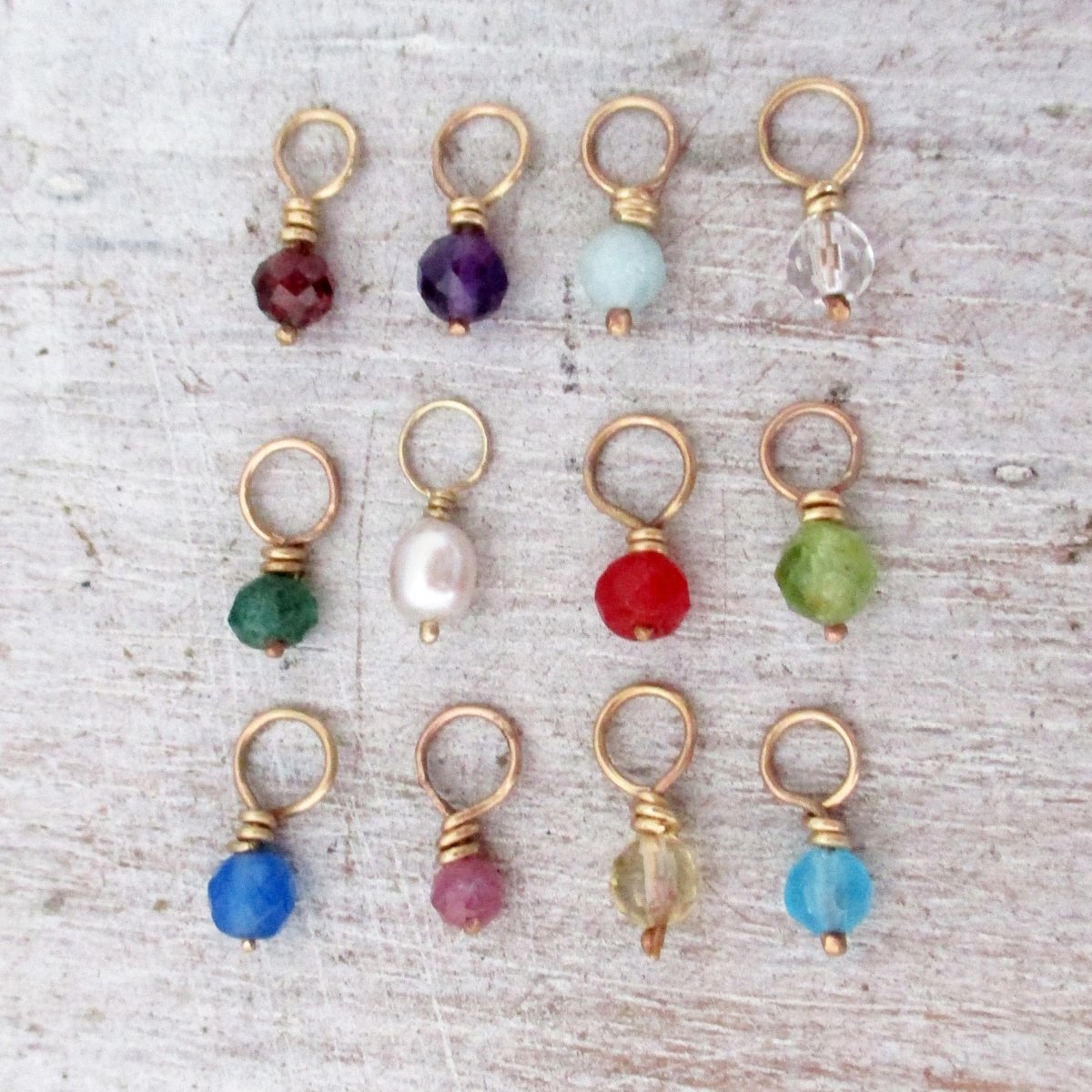 Birthstone bead charms store