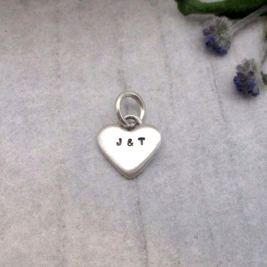 Sterling Silver Customizable Small Heart Charm