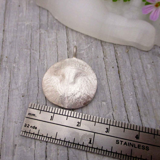 Sterling Silver Personalized Cat Nose Impression Pendant From Your Own Cat's Nose