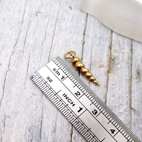 Baby Unicorn Horn Charm Solid 14 Karat Gold