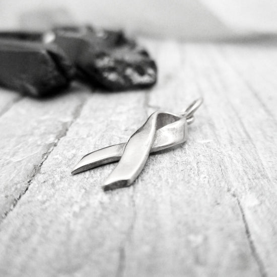 Awareness Ribbon in Sterling Silver