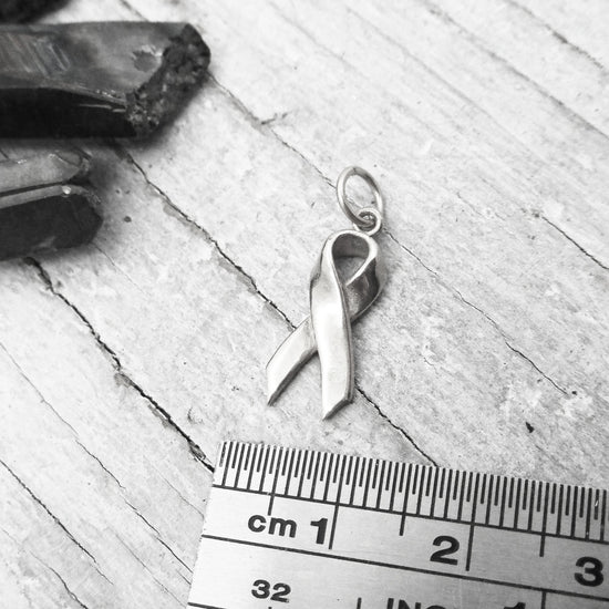 Awareness Ribbon in Sterling Silver