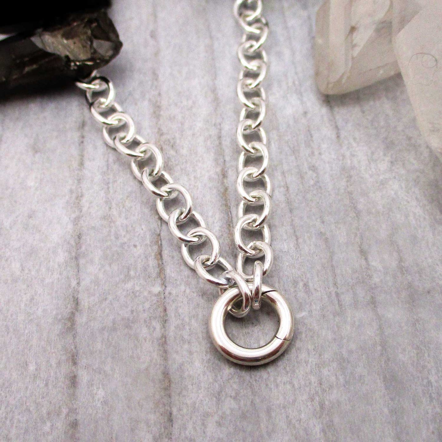 Add Your Own Charms Sterling Silver 6mm Bracelet with Circle Push Clasp