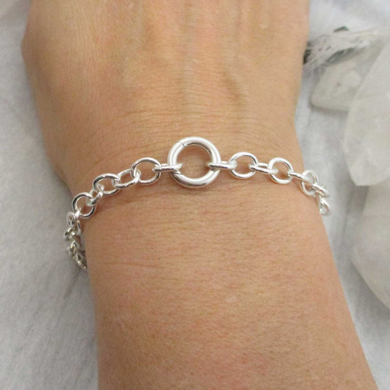 Add Your Own Charms Sterling Silver 6mm Bracelet with Circle Push Clasp