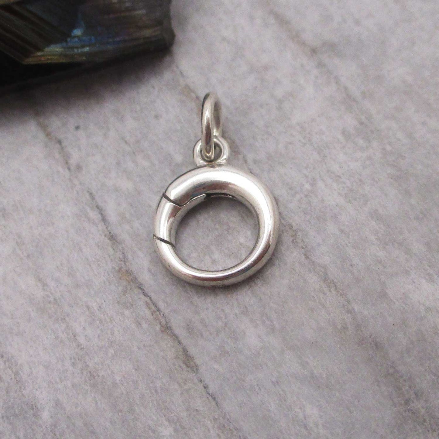 Varied Circle Push Clasp and Charm Holder Pendant