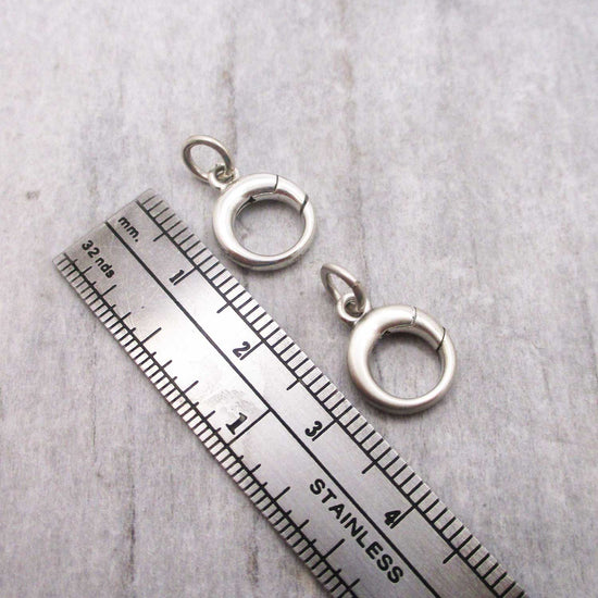 Varied Circle Push Clasp and Charm Holder Pendant