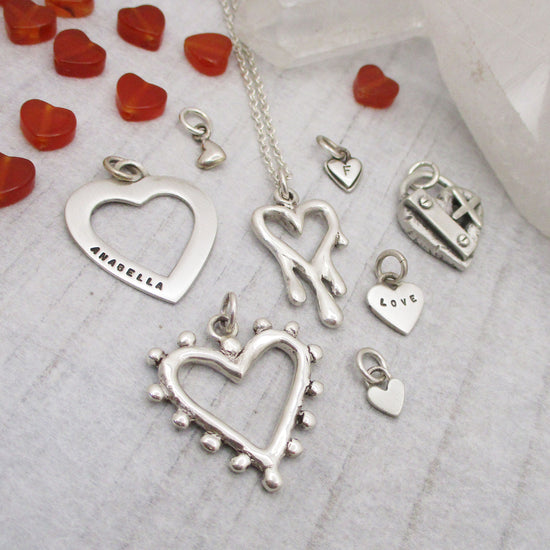 Melting Heart Pendant in Sterling Silver