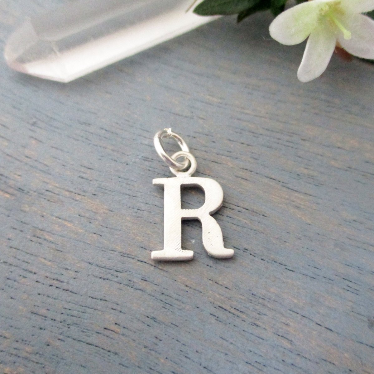 Capital Letter R Initial Charm in 14K Yellow, Rose or White Gold - Luxe Design Jewellery