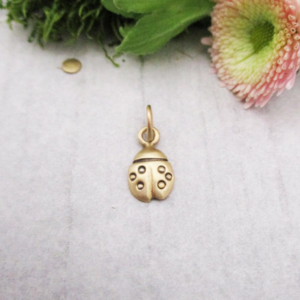 Ladybug 14k solid gold charm factory