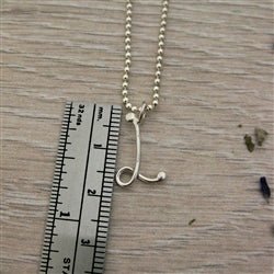 Handmade Script Initial L Necklace - Luxe Design Jewellery