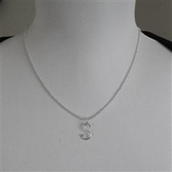 Handmade Script Initial S Necklace - Luxe Design Jewellery