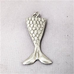 Mermaid Tail Charm in Sterling Silver - Luxe Design Jewellery