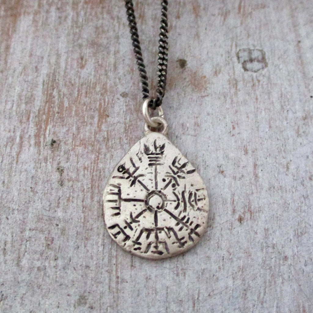 Vegvisir offers Necklace, 14K Gold Pendant, Viking Compass Necklace, Gold Viking Pendant, Vegvisir Compass Charm, Personalized Compass, Viking Gift