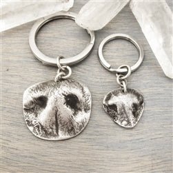 Fashion dog nose print keychain