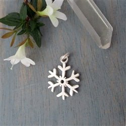 Sterling Silver Snowflake Charm - Luxe Design Jewellery