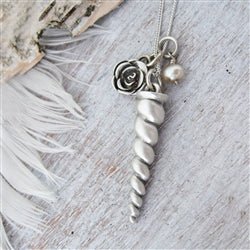 Unicorn Horn Charm in Sterling Silver - Luxe Design Jewellery